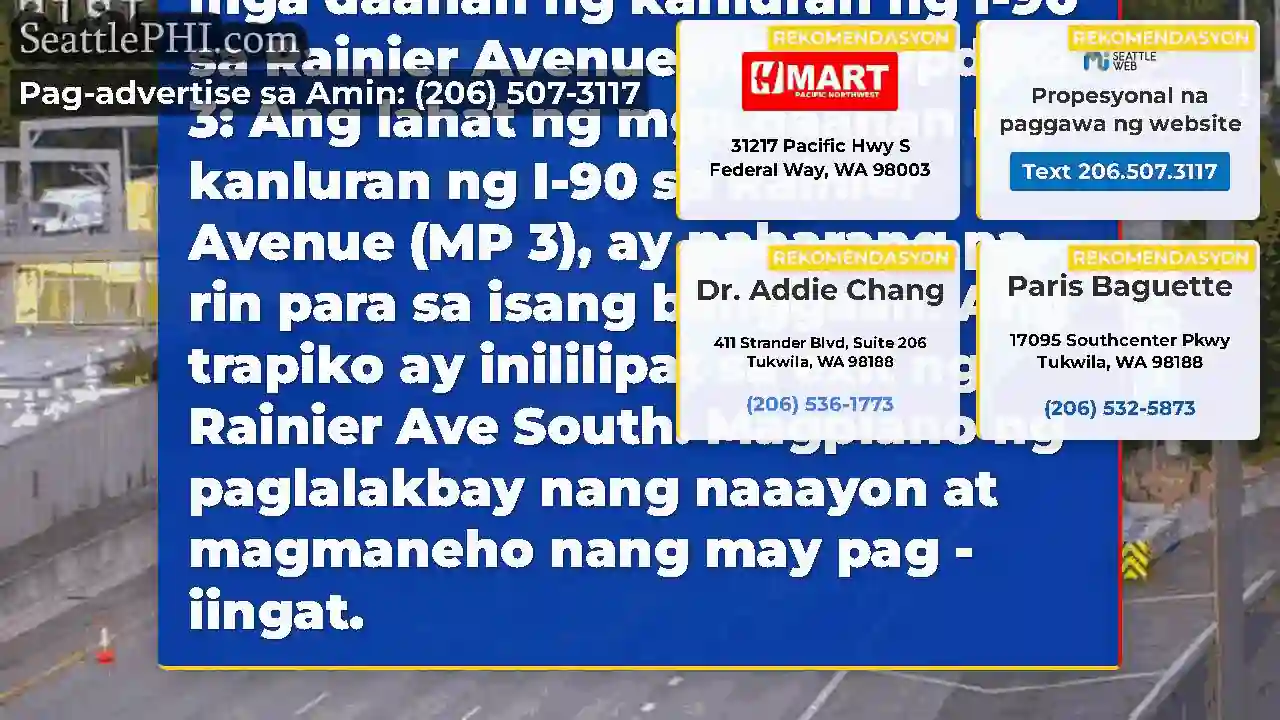 Malinaw: Ang lahat ng mga daanan ay bukas na