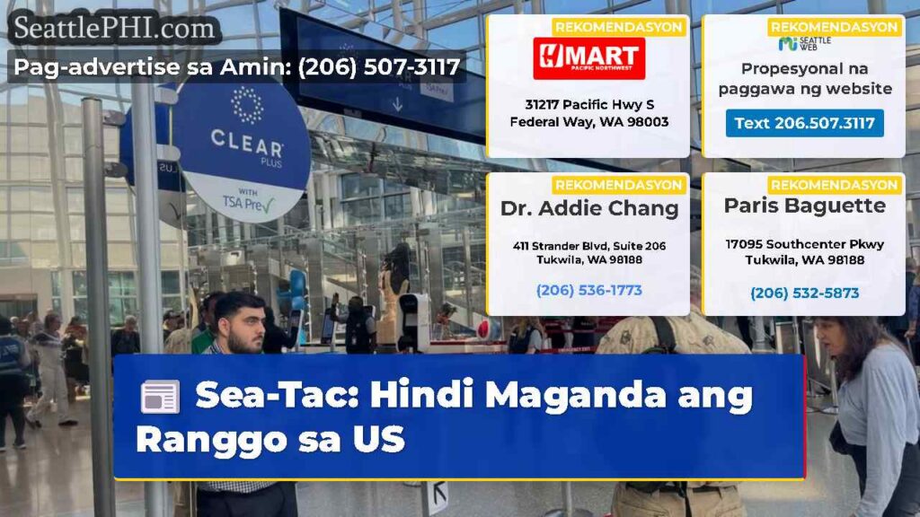 Sea-Tac: Hindi Maganda ang Ranggo sa US