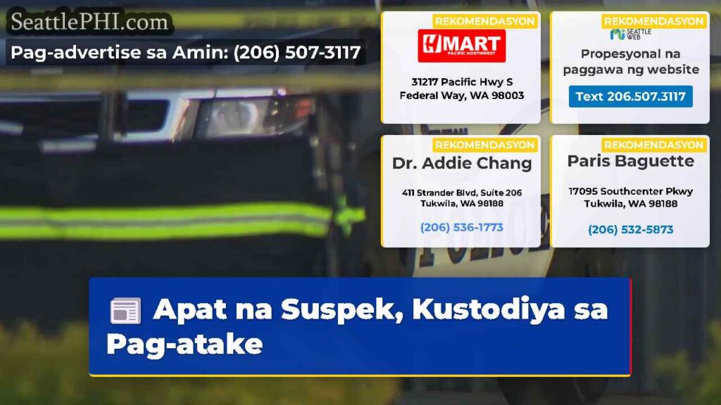 Apat na Suspek, Kustodiya sa Pag-atake