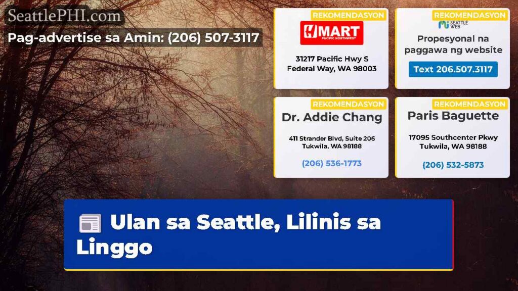 Ulan sa Seattle, Lilinis sa Linggo