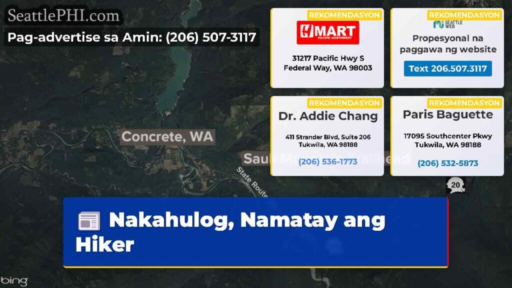 Nakahulog, Namatay ang Hiker