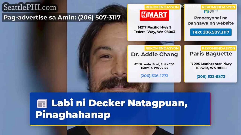 Labi ni Decker Natagpuan, Pinaghahanap