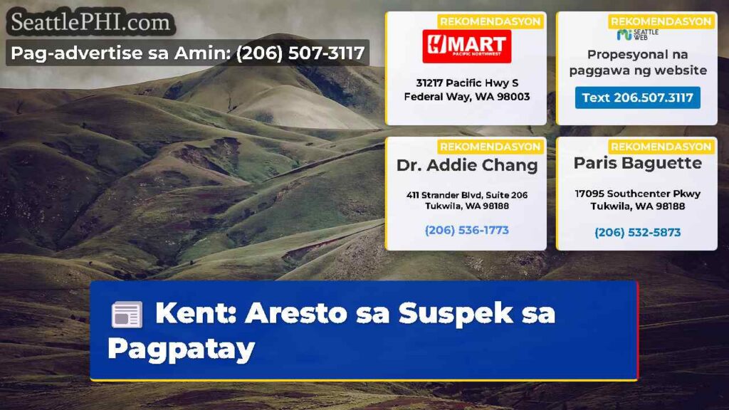 Kent: Aresto sa Suspek sa Pagpatay