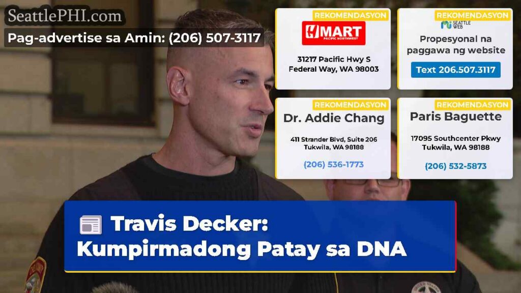Travis Decker: Kumpirmadong Patay sa DNA