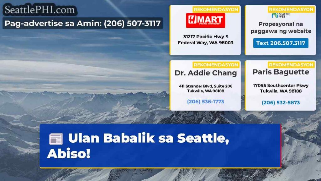 Ulan Babalik sa Seattle, Abiso!