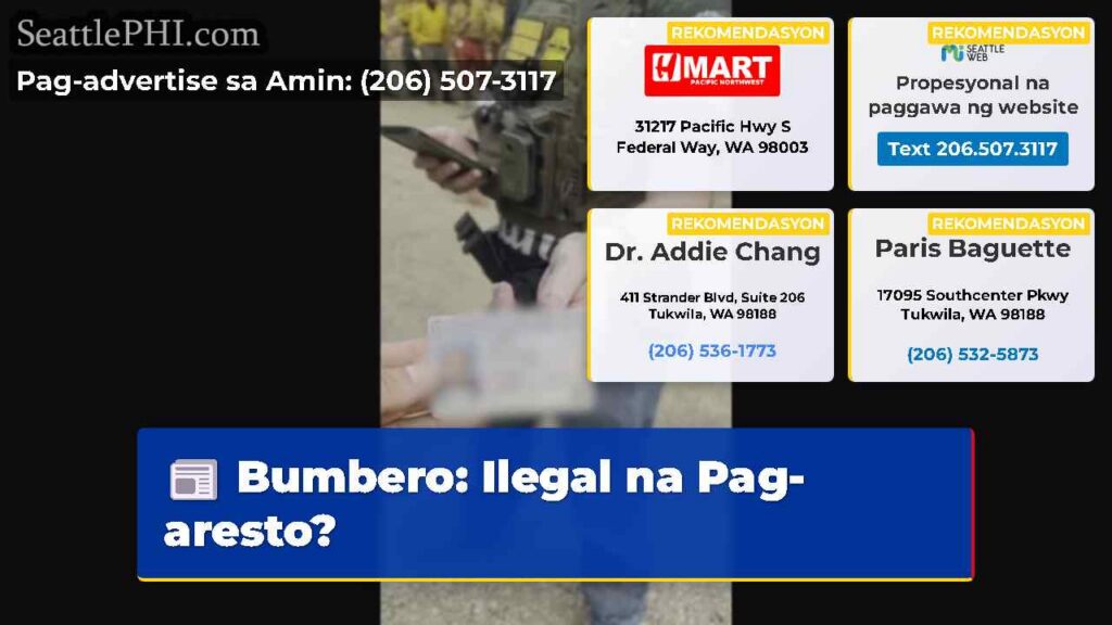 Bumbero: Ilegal na Pag-aresto?
