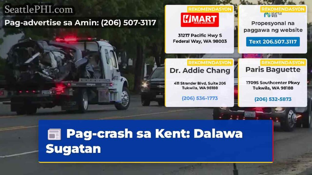Pag-crash sa Kent: Dalawa Sugatan