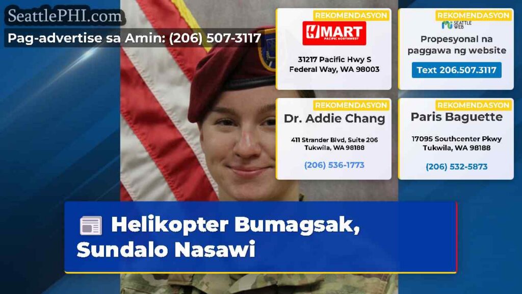 Helikopter Bumagsak, Sundalo Nasawi