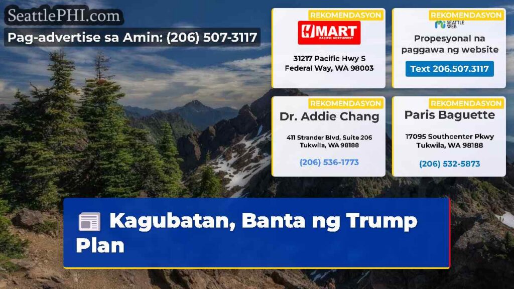 Kagubatan, Banta ng Trump Plan