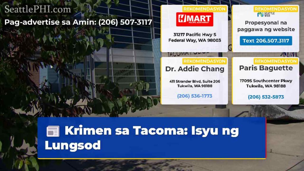 Krimen sa Tacoma: Isyu ng Lungsod