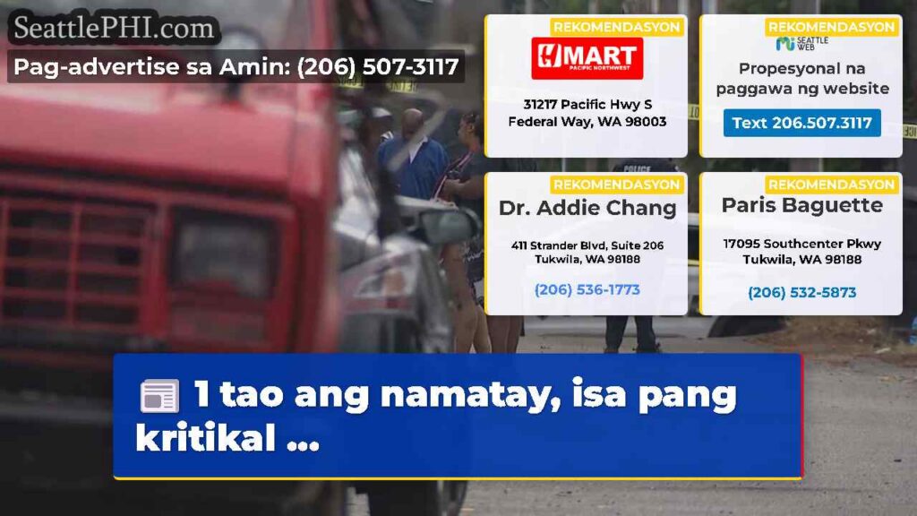 1 tao ang namatay, isa pang kritikal ...