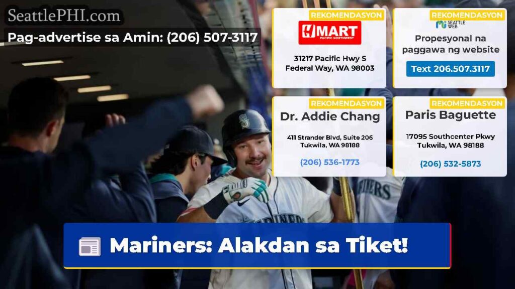 Mariners: Alakdan sa Tiket!