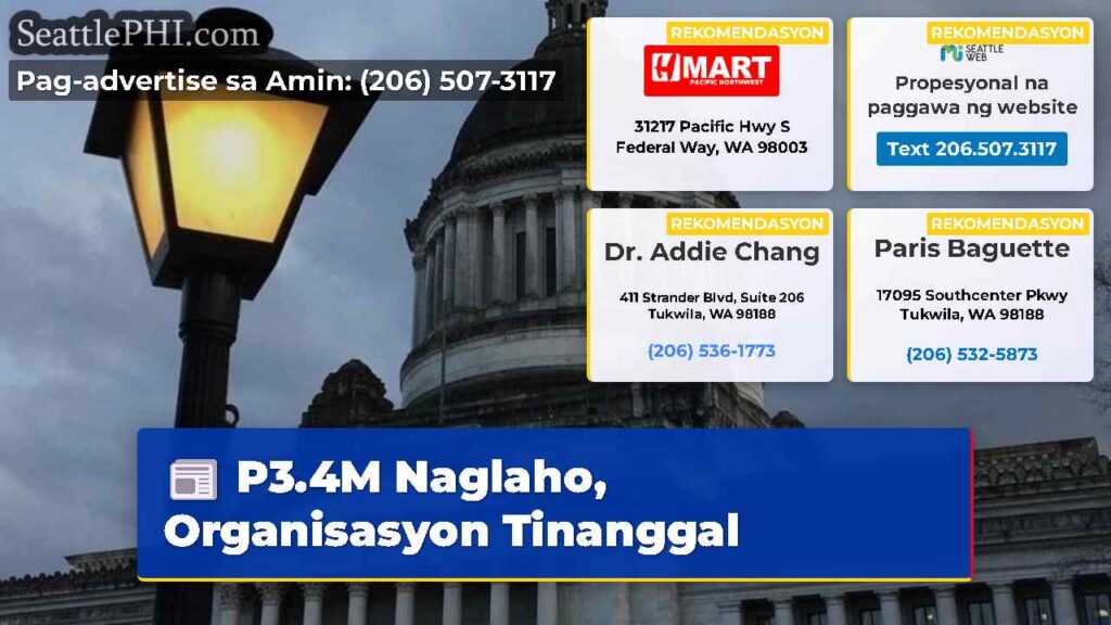 P3.4M Naglaho, Organisasyon Tinanggal