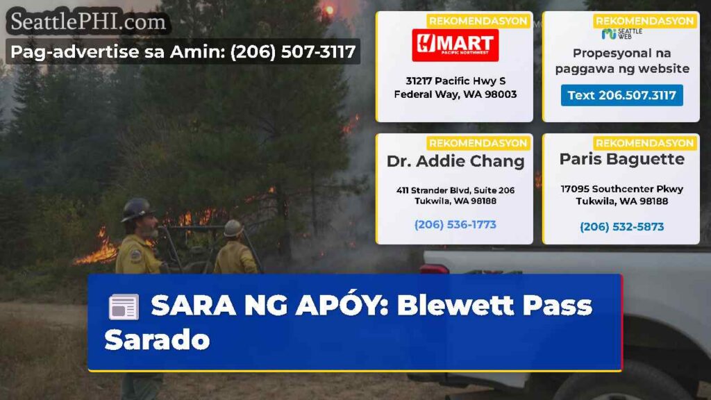 SARA NG APΓY: Blewett Pass Sarado