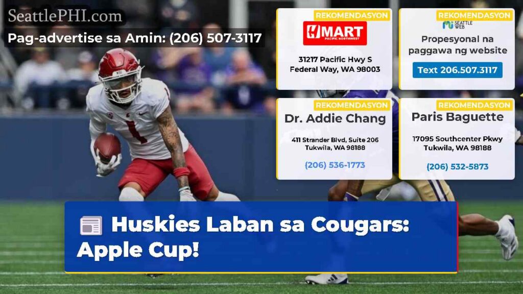 Huskies Laban sa Cougars: Apple Cup!