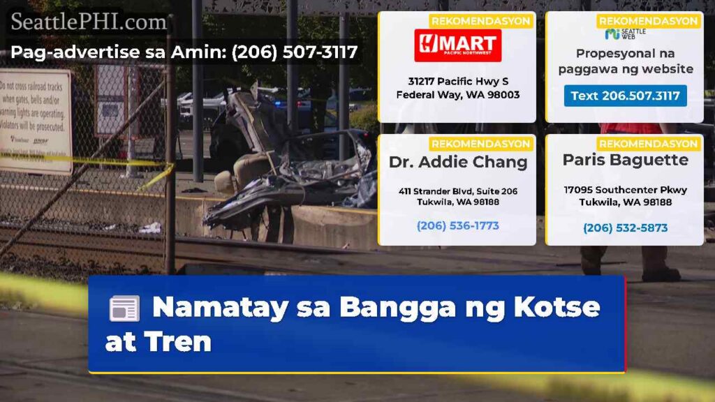 Namatay sa Bangga ng Kotse at Tren