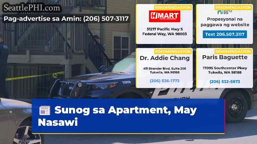 Sunog sa Apartment, May Nasawi