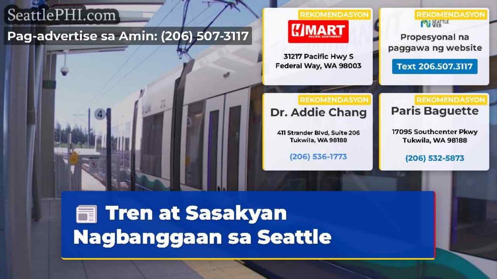 Tren at Sasakyan Nagbanggaan sa Seattle