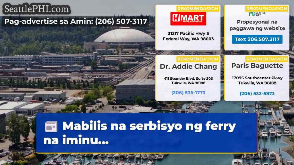 Mabilis na serbisyo ng ferry na iminu...