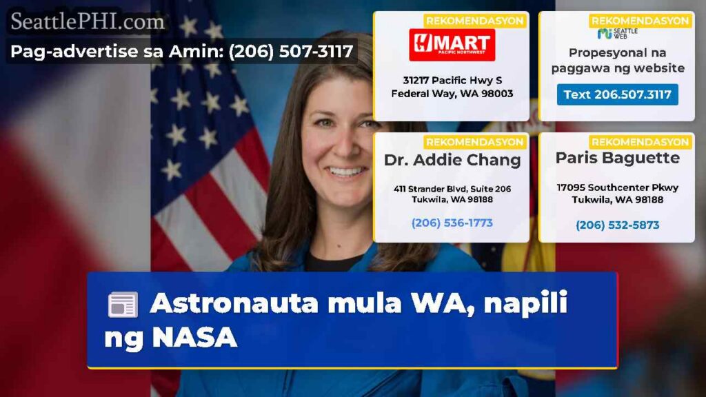 Astronauta mula WA, napili ng NASA