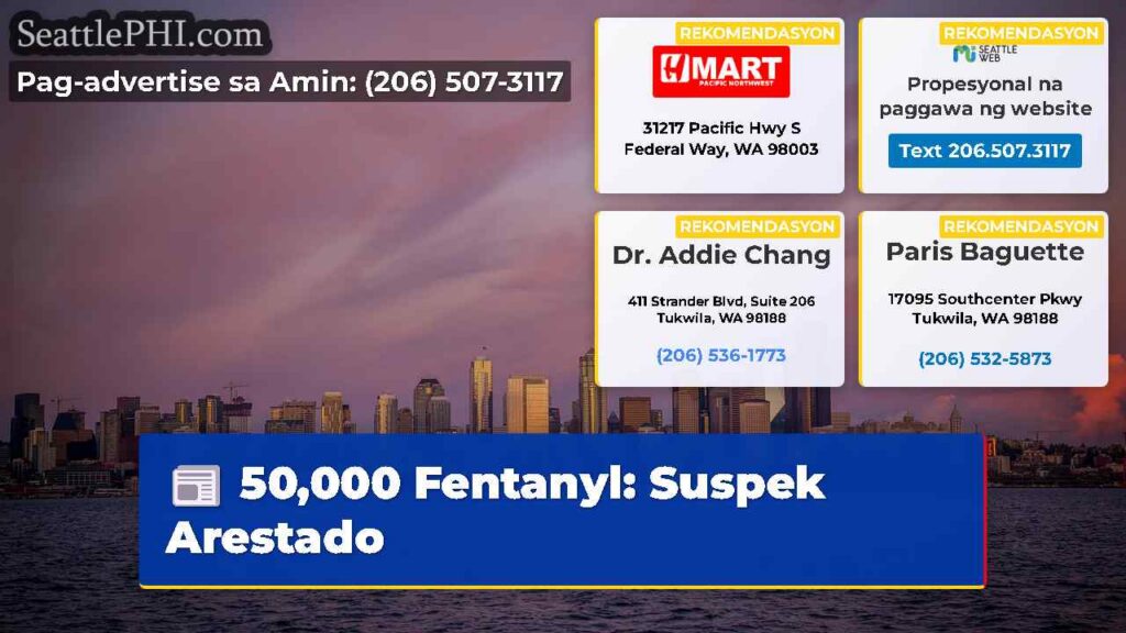 50,000 Fentanyl: Suspek Arestado