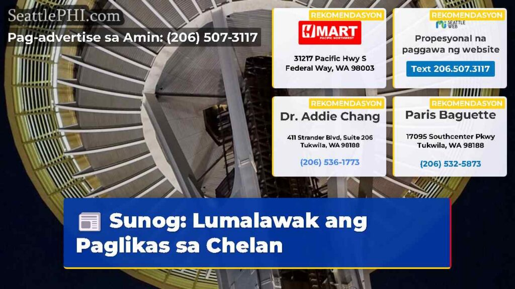 Sunog: Lumalawak ang Paglikas sa Chelan
