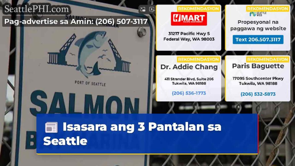 Isasara ang 3 Pantalan sa Seattle