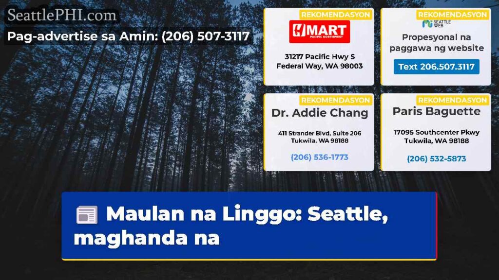 Maulan na Linggo: Seattle, maghanda na