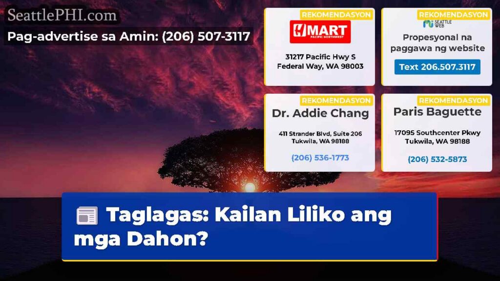 Taglagas: Kailan Liliko ang mga Dahon?