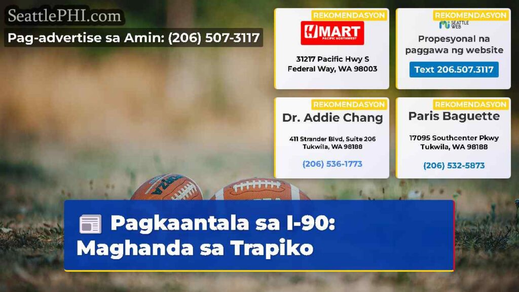 Pagkaantala sa I-90: Maghanda sa Trapiko