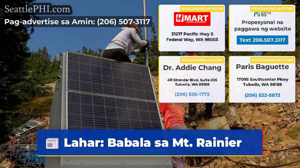 Lahar: Babala sa Mt. Rainier