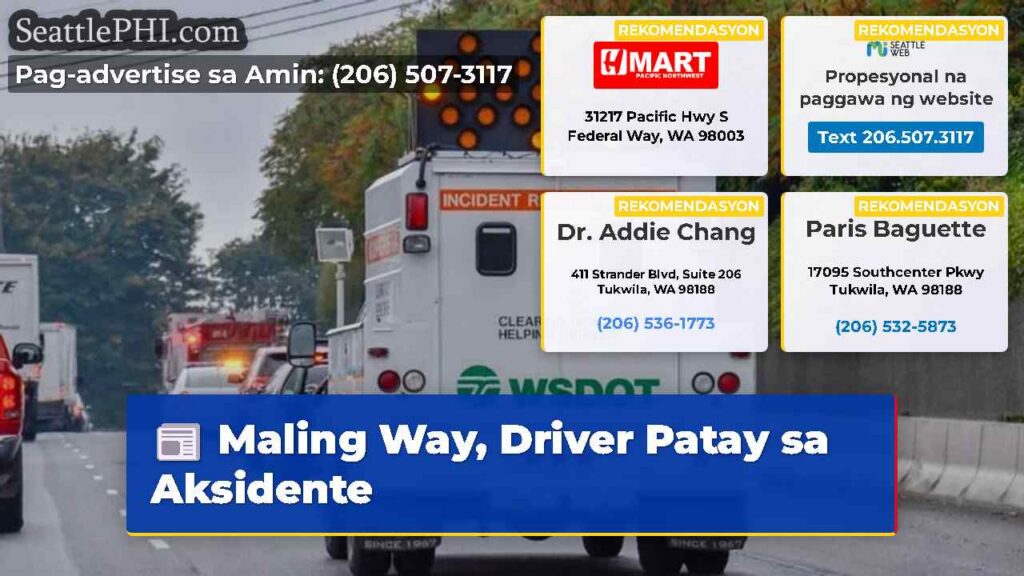 Maling Way, Driver Patay sa Aksidente