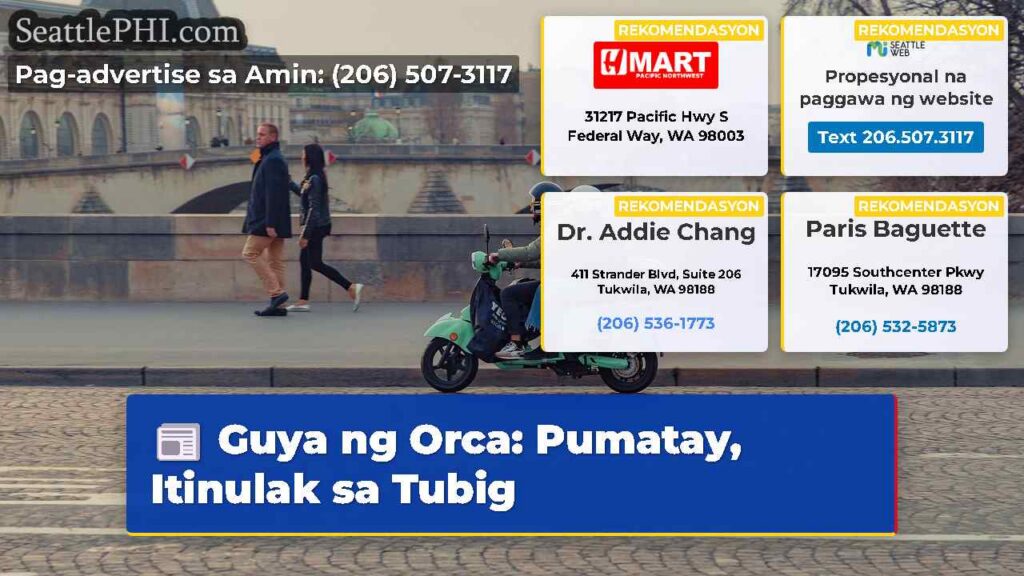 Guya ng Orca: Pumatay, Itinulak sa Tubig