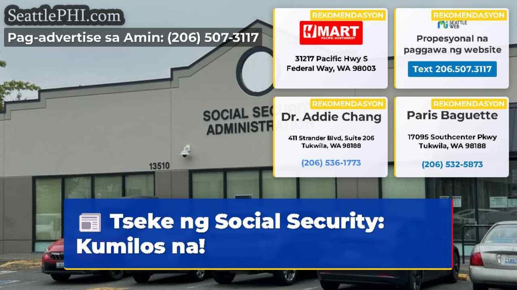 Tseke ng Social Security: Kumilos na!