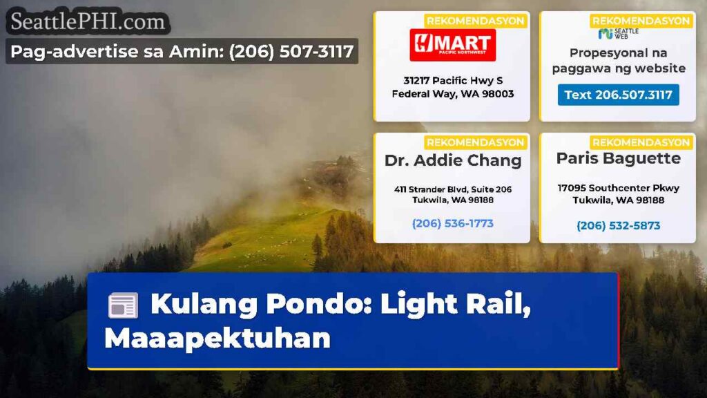Kulang Pondo: Light Rail, Maaapektuhan