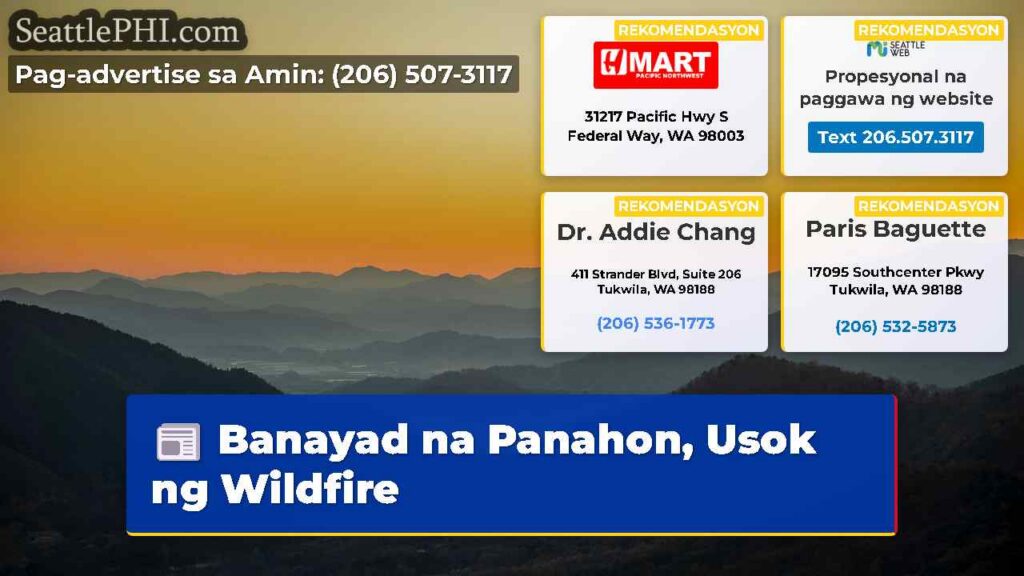 Banayad na Panahon, Usok ng Wildfire