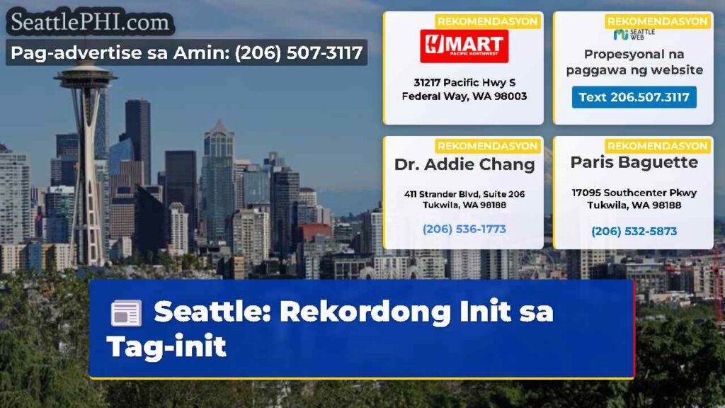 Seattle: Rekordong Init sa Tag-init