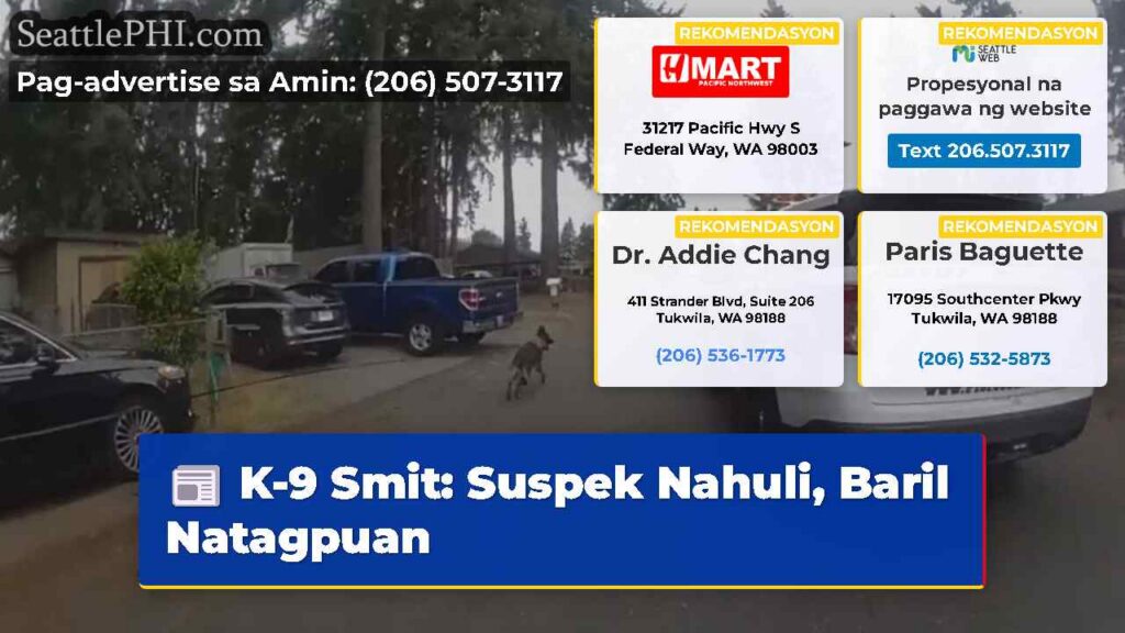 K-9 Smit: Suspek Nahuli, Baril Natagpuan