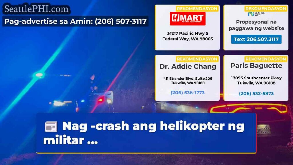 Nag -crash ang helikopter ng militar ...
