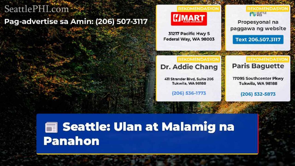Seattle: Ulan at Malamig na Panahon
