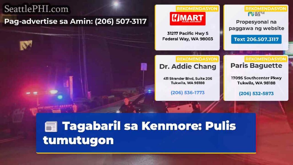 Tagabaril sa Kenmore: Pulis tumutugon