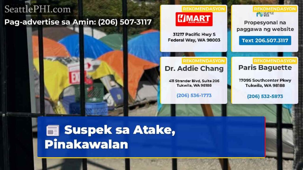 Suspek sa Atake, Pinakawalan