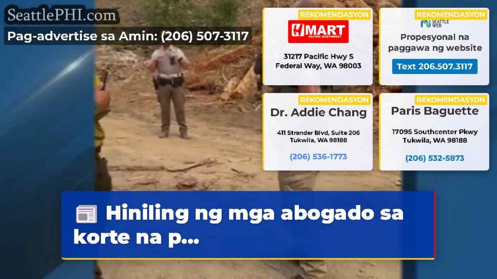 Hiniling ng mga abogado sa korte na p...