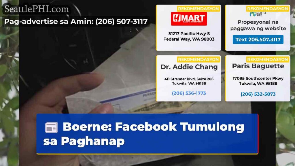 Boerne: Facebook Tumulong sa Paghanap