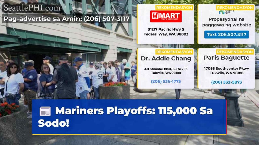 Mariners Playoffs: 115,000 Sa Sodo!
