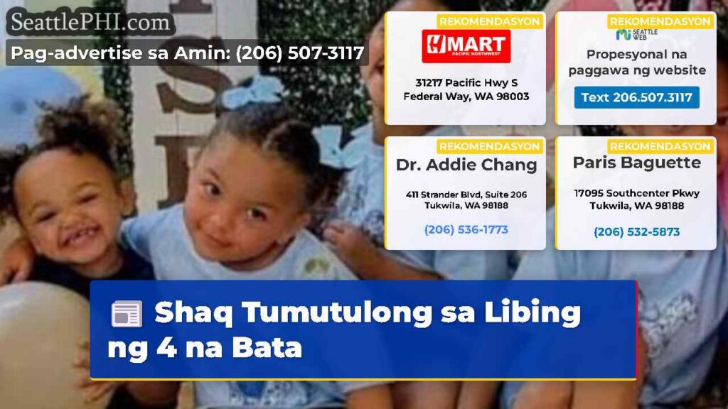 Shaq Tumutulong sa Libing ng 4 na Bata