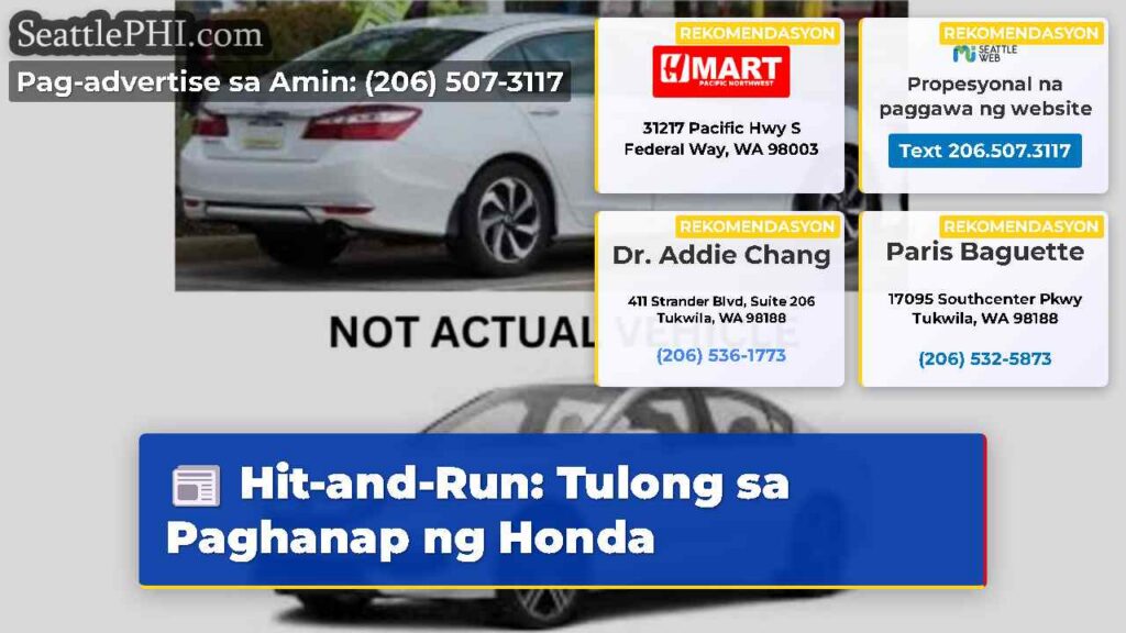 Hit-and-Run: Tulong sa Paghanap ng Honda