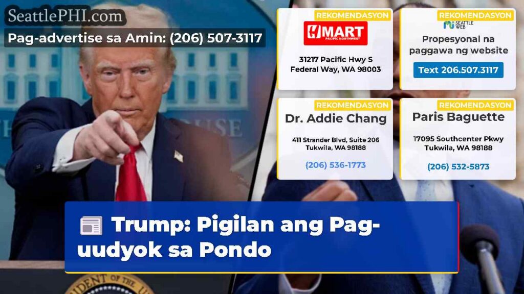 Trump: Pigilan ang Pag-uudyok sa Pondo