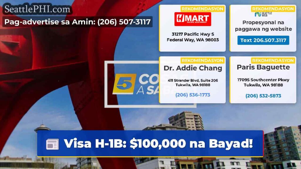 Visa H-1B: $100,000 na Bayad!
