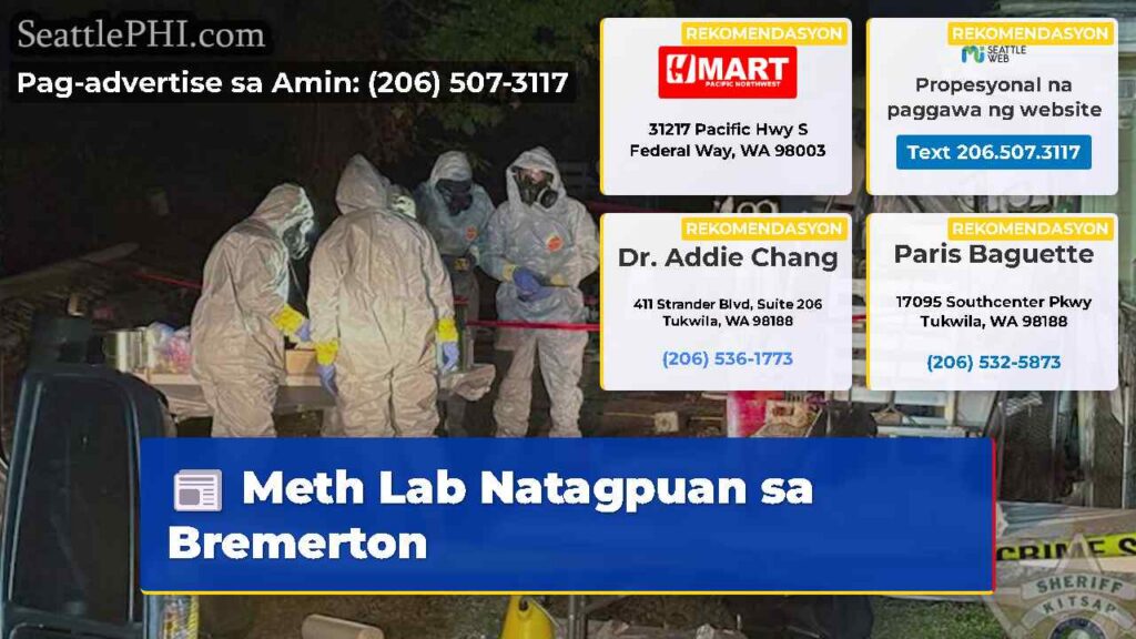 Meth Lab Natagpuan sa Bremerton